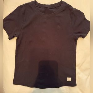 Vuori Cropped Tee- Size S Black